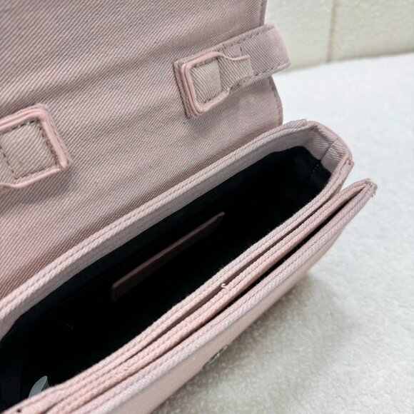Diesel Pink Diamond Brand Logo Shoulder Bag - Picture 8 of 9